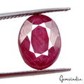 Ruby Loose Gemstone, Oval Cut, Heated — 12x9x6 mm, 8.70 Ct, Mozambique