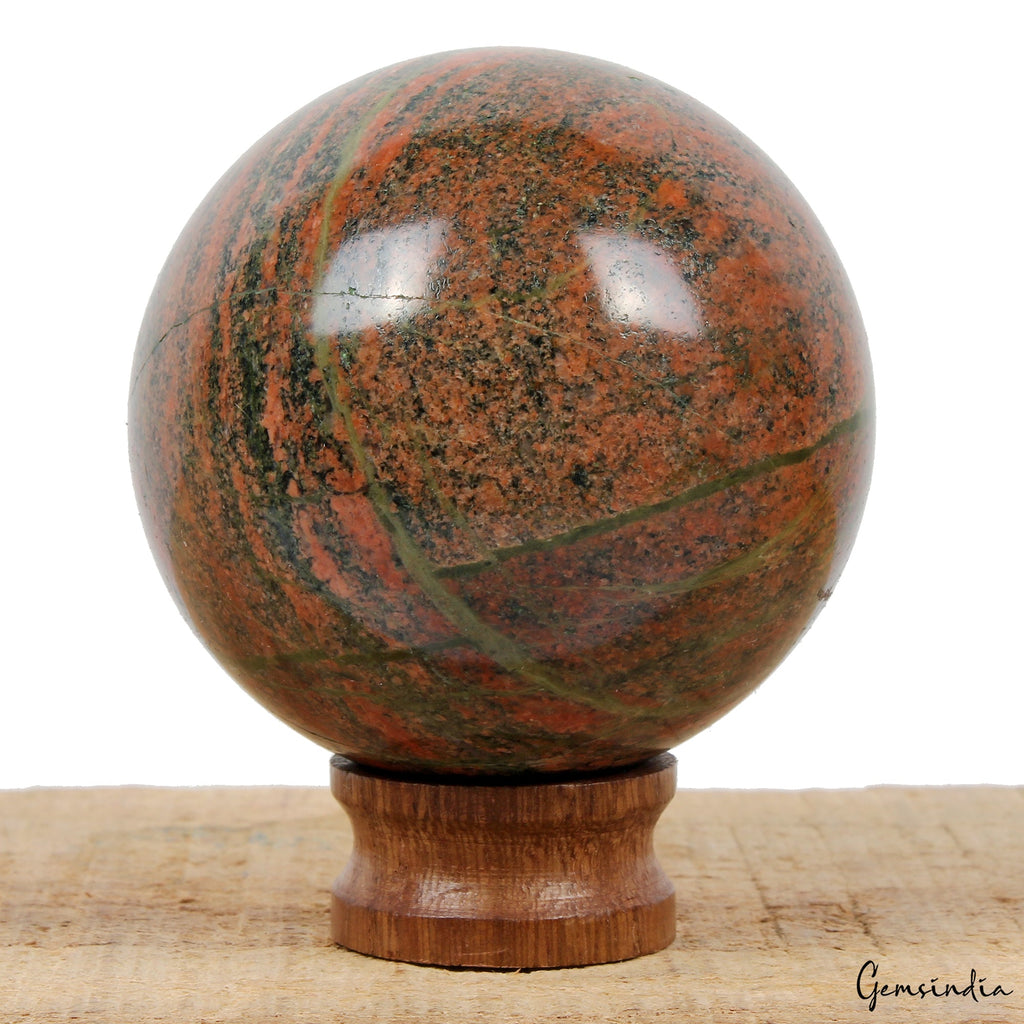 1350Ct Natural Untreated Bi Color Unakite Jasper Crystal Healing Huge Gem Sphere