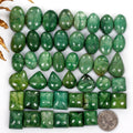 1500 Ct Natural Green Emerald Mix Cabochon Loose 17mm-31mm Gemstones Lot, Brazil