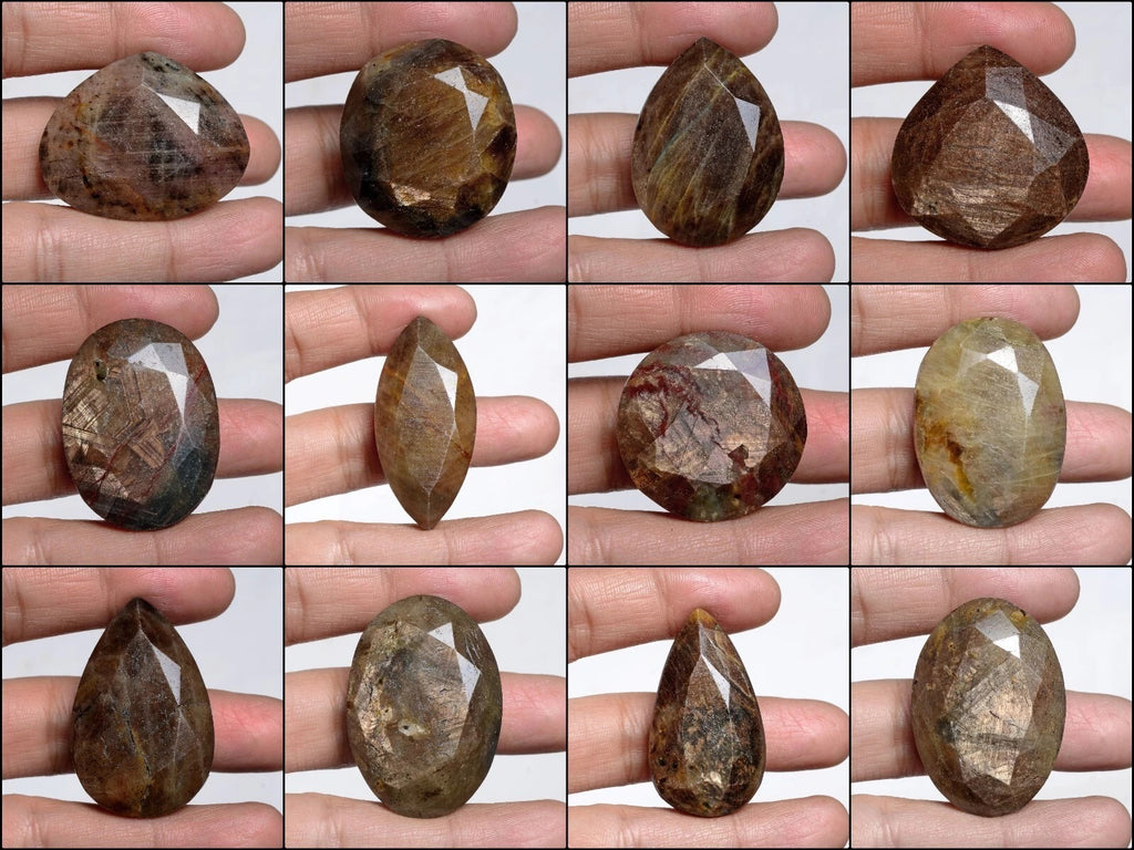 Sapphire Lot, Loose Gemstone, Oval,Pear, Round & Marquise Faceted, Untreated — 12 Pieces, 31mm to 49mm, 2050 Ct, Madagascar