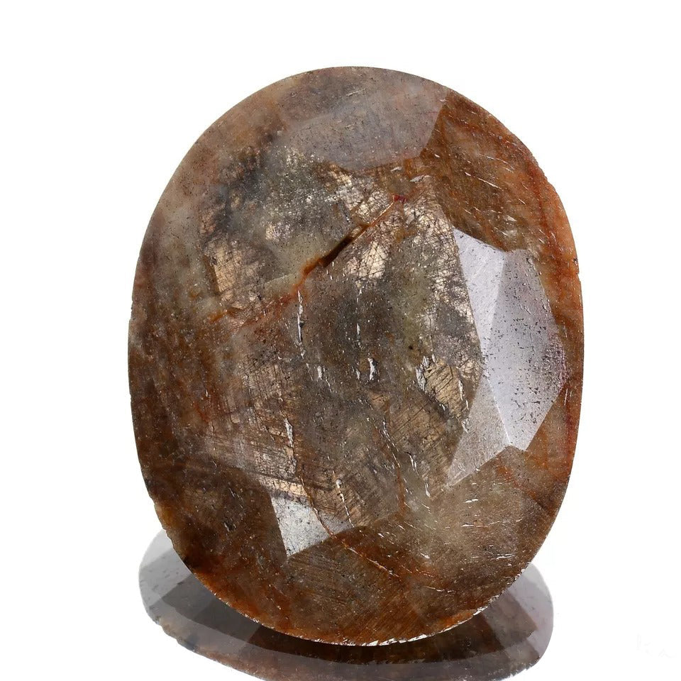300 Ct Natural Untreated Brown Sapphire Oval Faceted Earth Mined Museum Size Gem