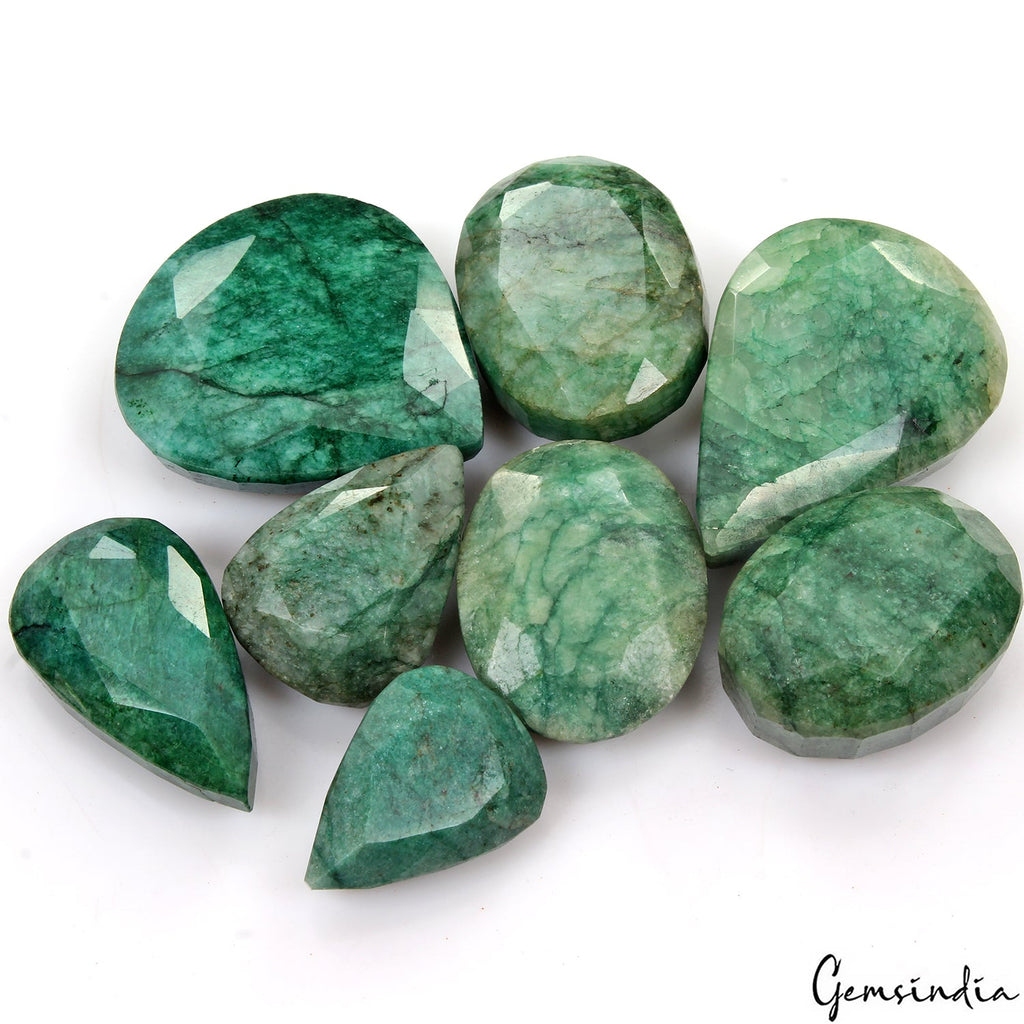 1150 Ct Natural Green Emerald 31-50mm Loose Assorted Cut Huge Gemstones, Brazil