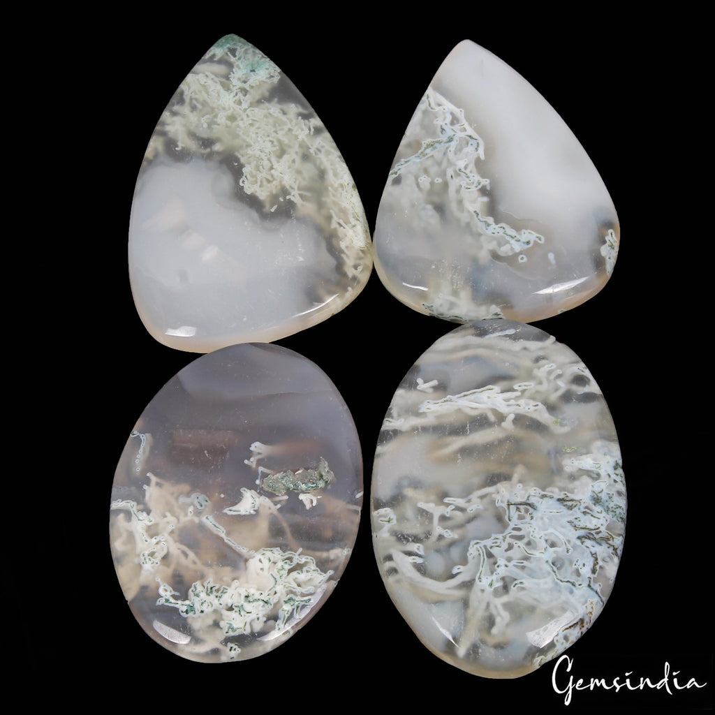 231.20 Ct Natural Untreated Multicolor Moss Agate Mix Cabochon Loose Gemstone
