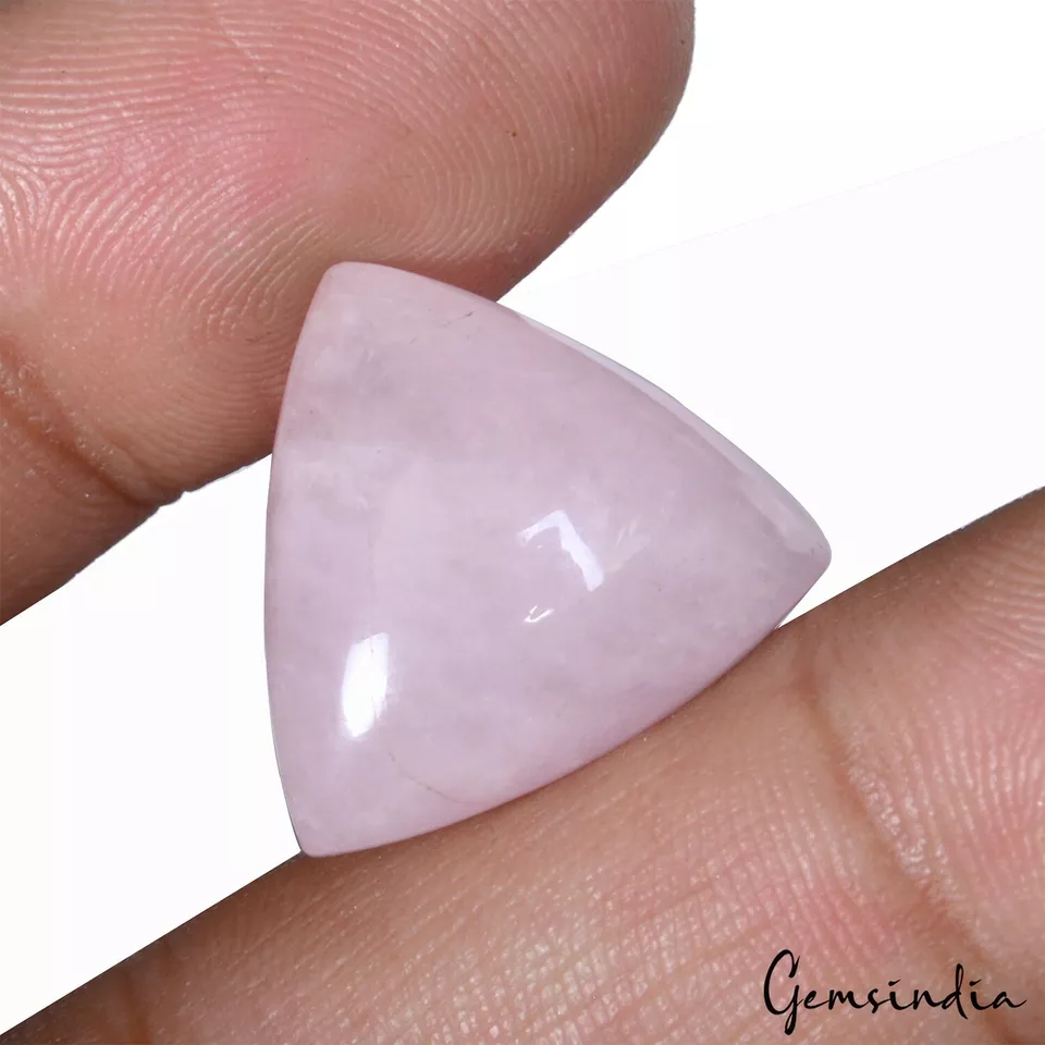 Certified 22.70 Ct Natural Pink Morganite Trillion Cab Loose Untreated Gemstones