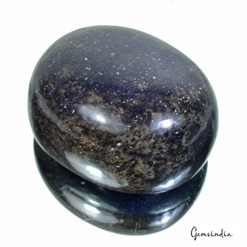 African Blue Sapphire Cabochon — 89x73x47 mm, 2980 Ct, Madagascar