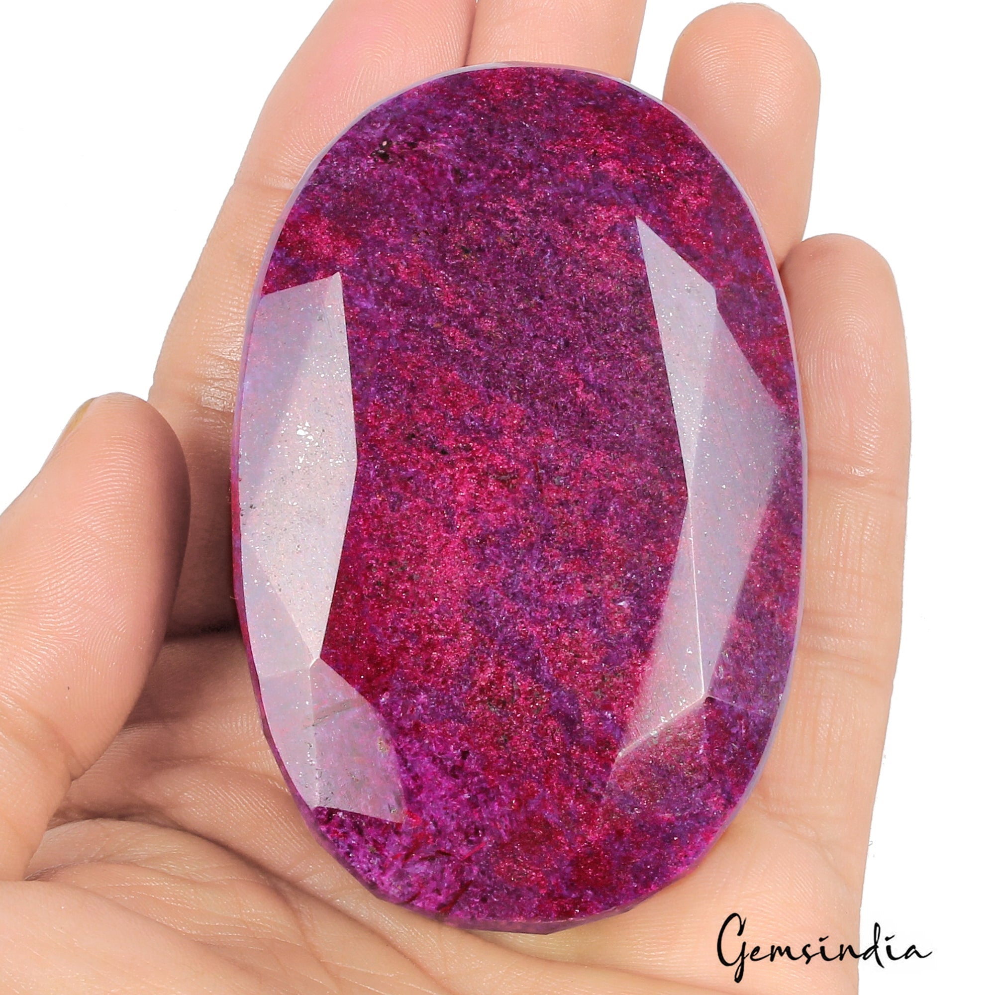 Large Natural Red Ruby 1880 Ct Faceted Oval Ruby Huge Loose Earth Mined Gemstone