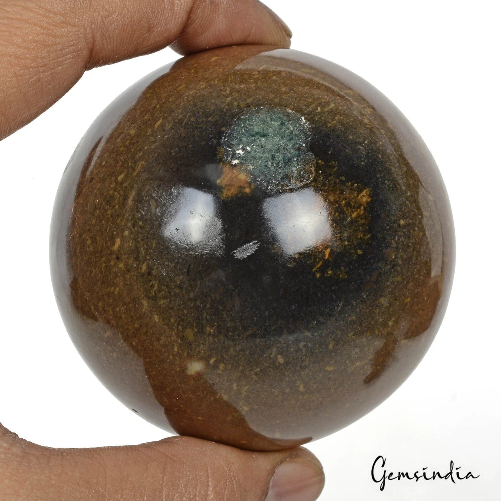 2080 Cts Natural Untreated Jasper Huge Gem Healing Crystal Mineral Sphere 2.7"