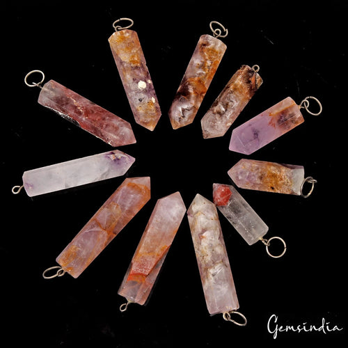 Amethyst Carving, Untreated, Bi Color — 11 Pieces, 28mm to 40mm, 400 Ct, Brazil