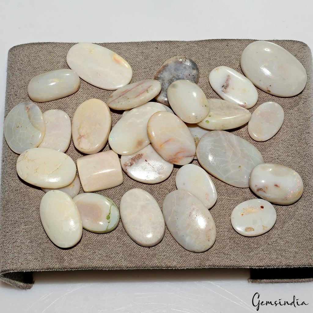 211.20Ct Natural Australian Opal Mix Cabochon Loose Jewelry Gemstones~28 Pcs