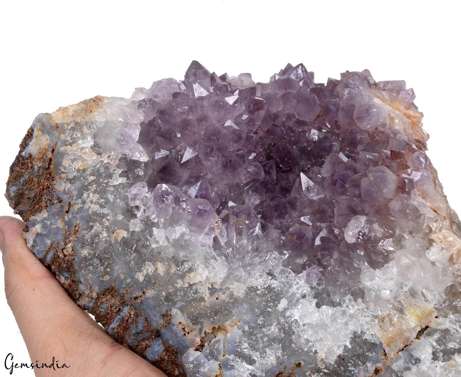 2 Kilo Natural Purple Uruguay Amethyst Crystal Cluster Rough Rock Geode Specimen
