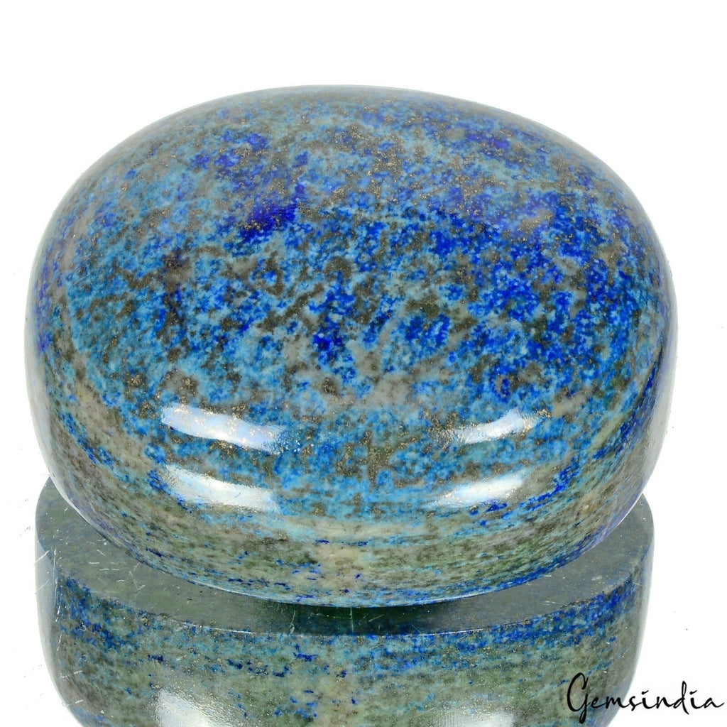 Huge 2000 Cts Natural Blue Lapis Lazuli Gold Pyrite Oval Cabochon Loose Gemstone