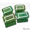 1200 Cts/4 Pcs Natural Brazilian Green Emerald Octagon Cut Wholesale Gems Lot