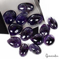 570 Cts Natural Rich Purple Amethyst Mix Cabochon Loose 24-52mm Gemstones~13 Pcs