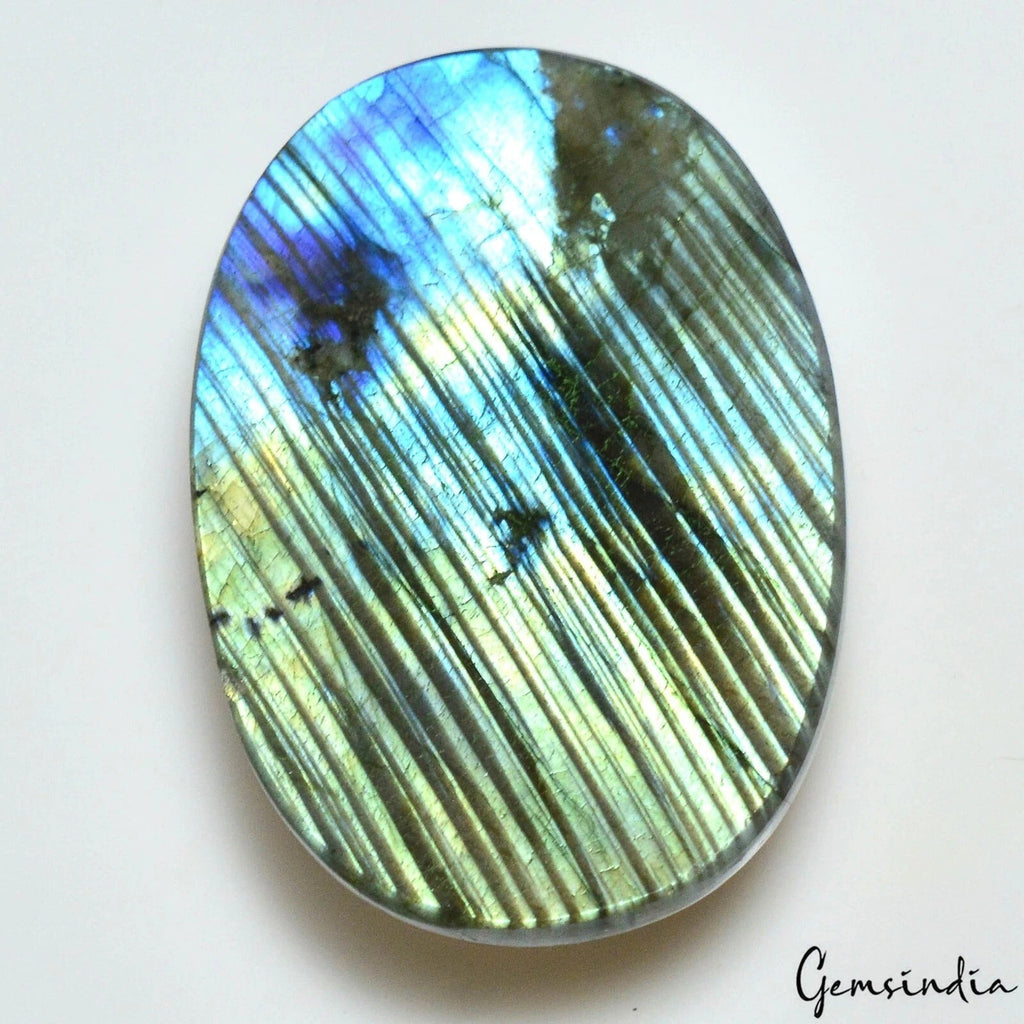 176.60Ct Natural Untreated Mult Color Labradorite Oval Cab Loose Gem For Pendant