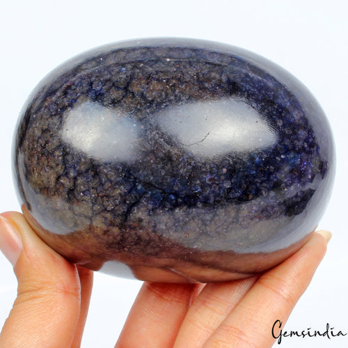 African Blue Sapphire Cabochon — 87x64x47 mm, 2600 Ct, Madagascar