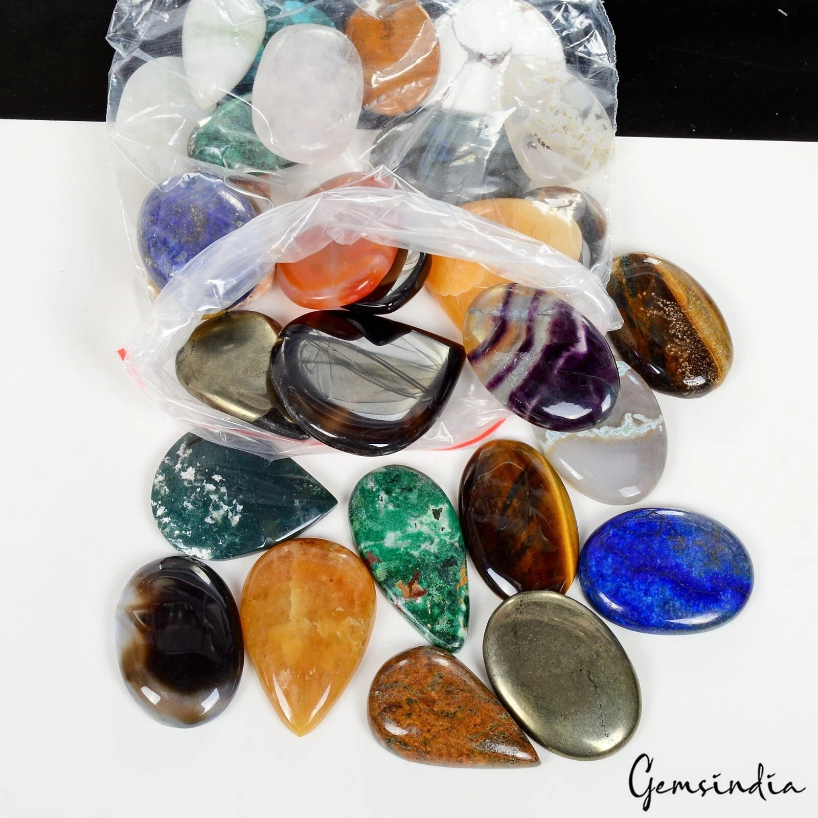 1800 Ct. Natural Multi Gemstones Mix Color/ Shape Loose jewelry Gemstones ~29 Pc