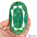 Brazilian Emerald Loose Gemstone, Color Enhanced, Green — 112 x 64 x 42 mm, 2350 Ct, Brazil