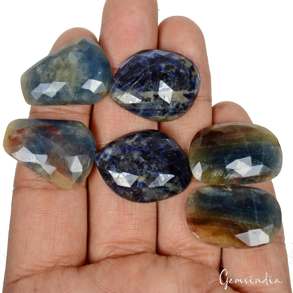 166.00 Ct Natural Untreated Brown Blue Sapphire Fancy Checker Cut Gems 3 Pair