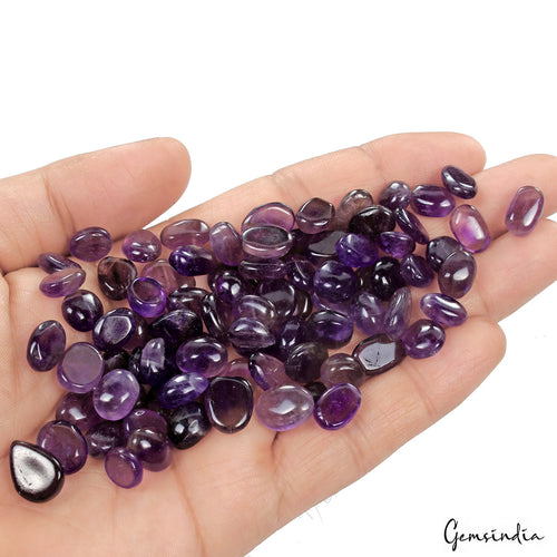 Amethyst Lot, Cabochon, Untreated, Purple — 83 Pieces, 9mm to 15mm, 310.00 Ct