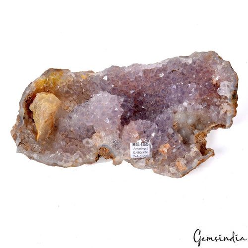 Amethyst Crystal Cluster, Untreated — 7x4x2 inch, 0.490 Kg (2450 Ct), Uruguay