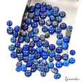 300 Ct Natural Blue Lapis Lazuli Round Cab Loose Wholesale Gemstone Lot 95 Pcs