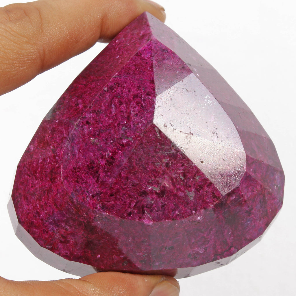 1840 Cts Natural African Red Ruby Pear Faceted Cut Earth Mined Loose Huge Gem