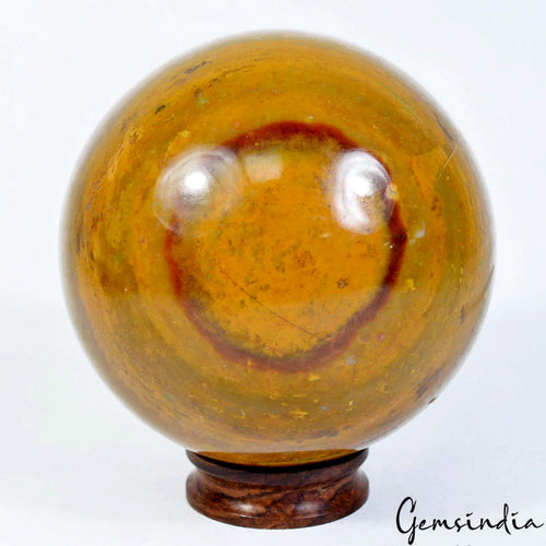 Agate Sphere, Untreated, Yellow — 3.2 Inch in diameter, 4100 Ct, Madagascar
