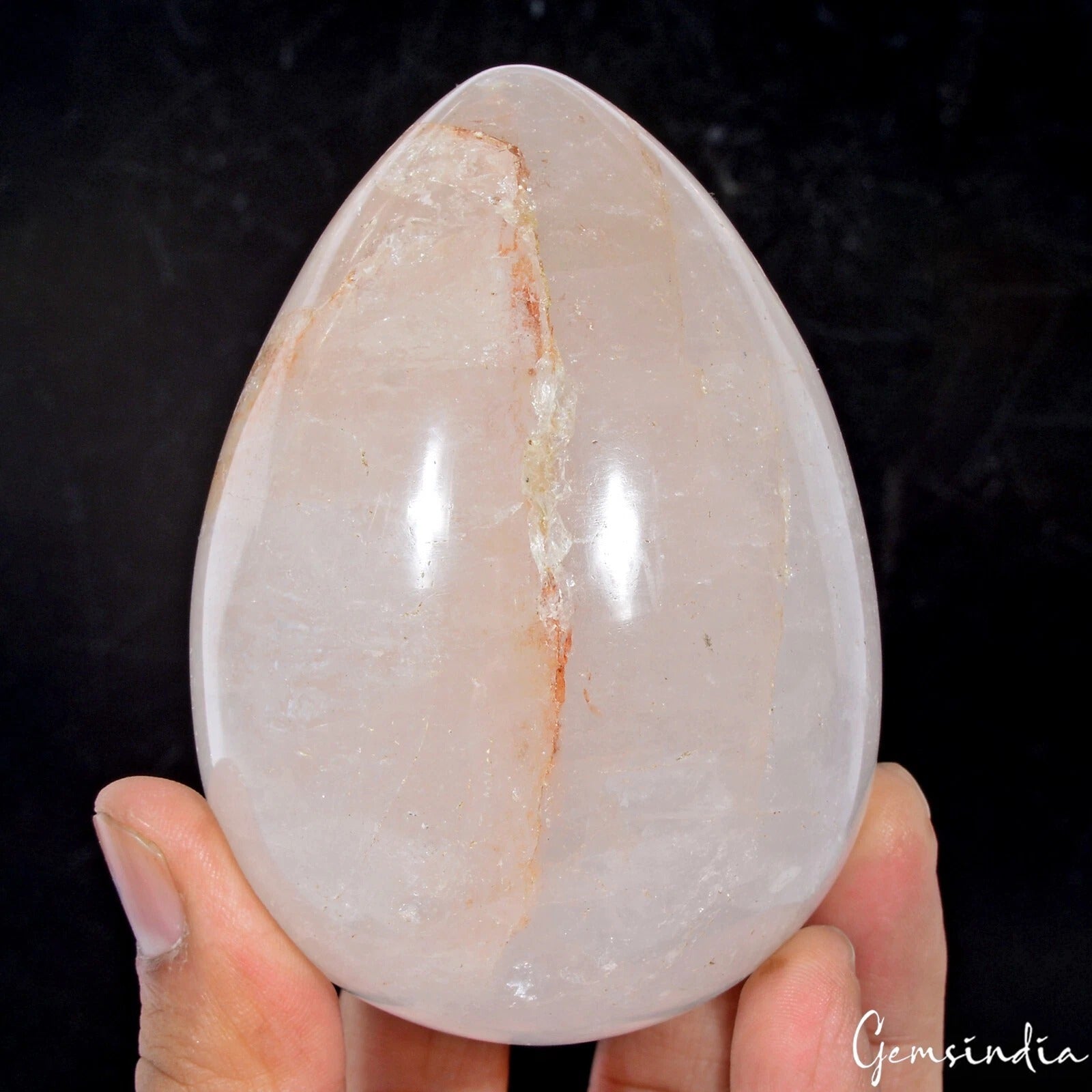 2890Ct Natural Untreated White Quartz Crystal Healing Mineral Egg Shape Huge Gem