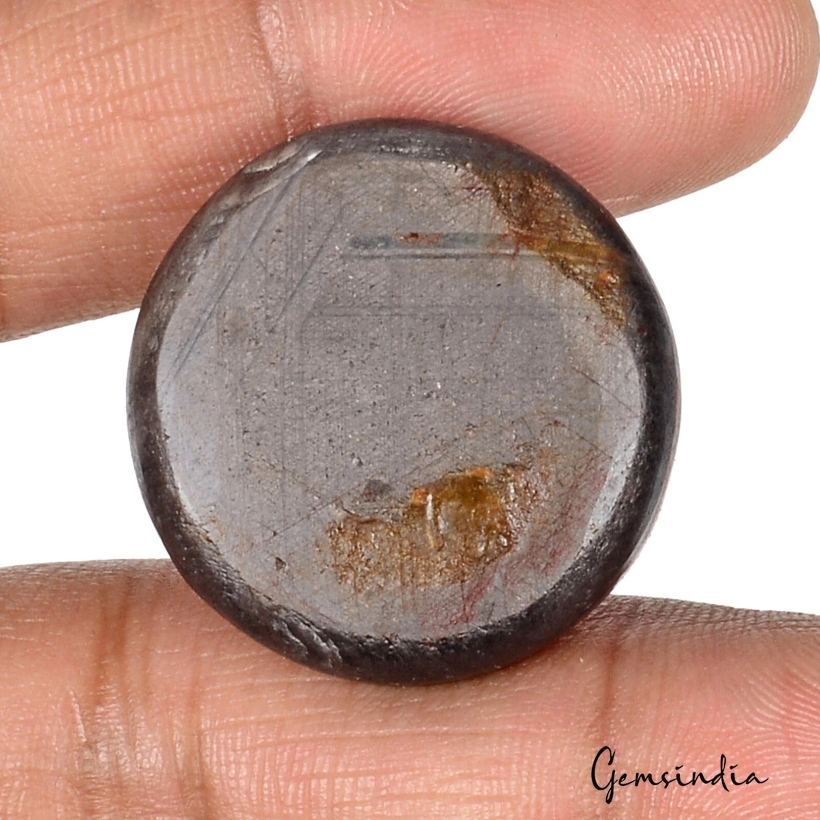 Natural Star Sapphire Untreated Loose Gemstone 110 Ct Cabochon Brown Round 27mm