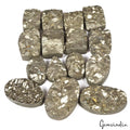 700 Ct Natural Pyrite Druzy Untreated Mix Shape 17mm-30mm Peru Gemstones ~ 15 Pc