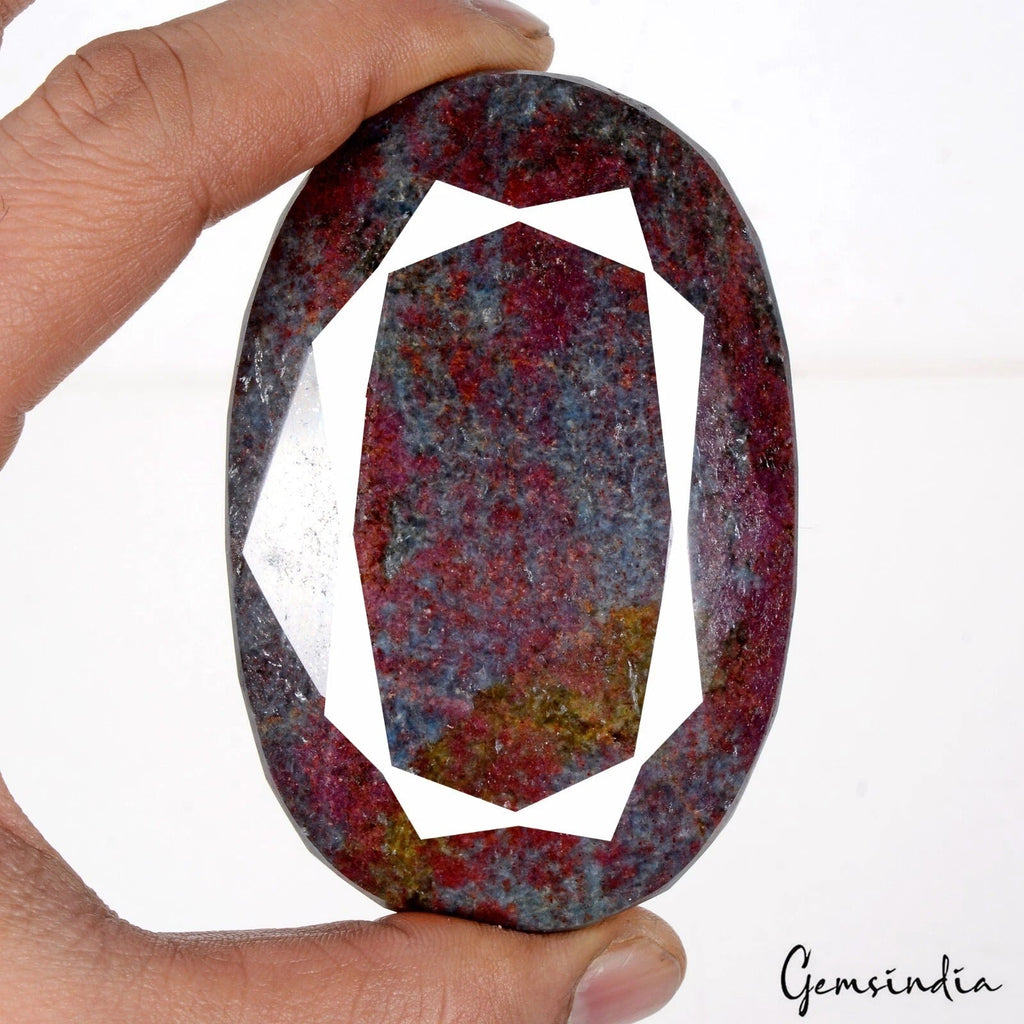 1940 Ct Natural Untreated Ruby Kyanite Oval Cut Faceted Earth Mined Huge Gems