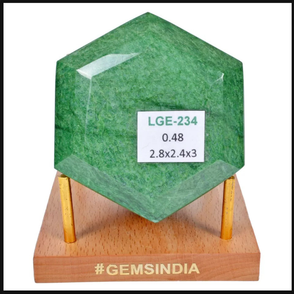 Emerald Loose Gemstone, Color Enhanced, Green — 2.8x2.4x3 Inch, 2400 Ct (0.48 Kg), Brazil