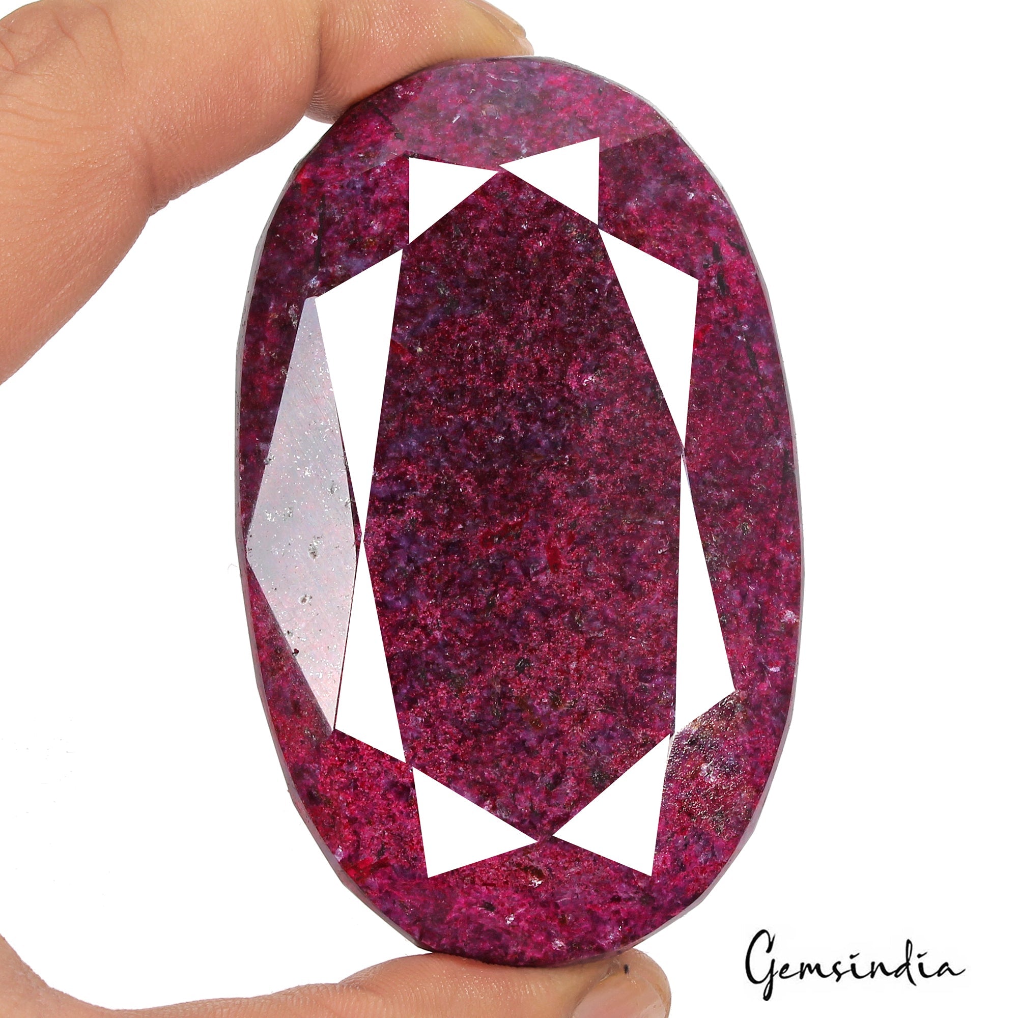 Large Natural Red Ruby 1230 Ct Faceted Oval Ruby Huge Loose Earth Mined Gemstone