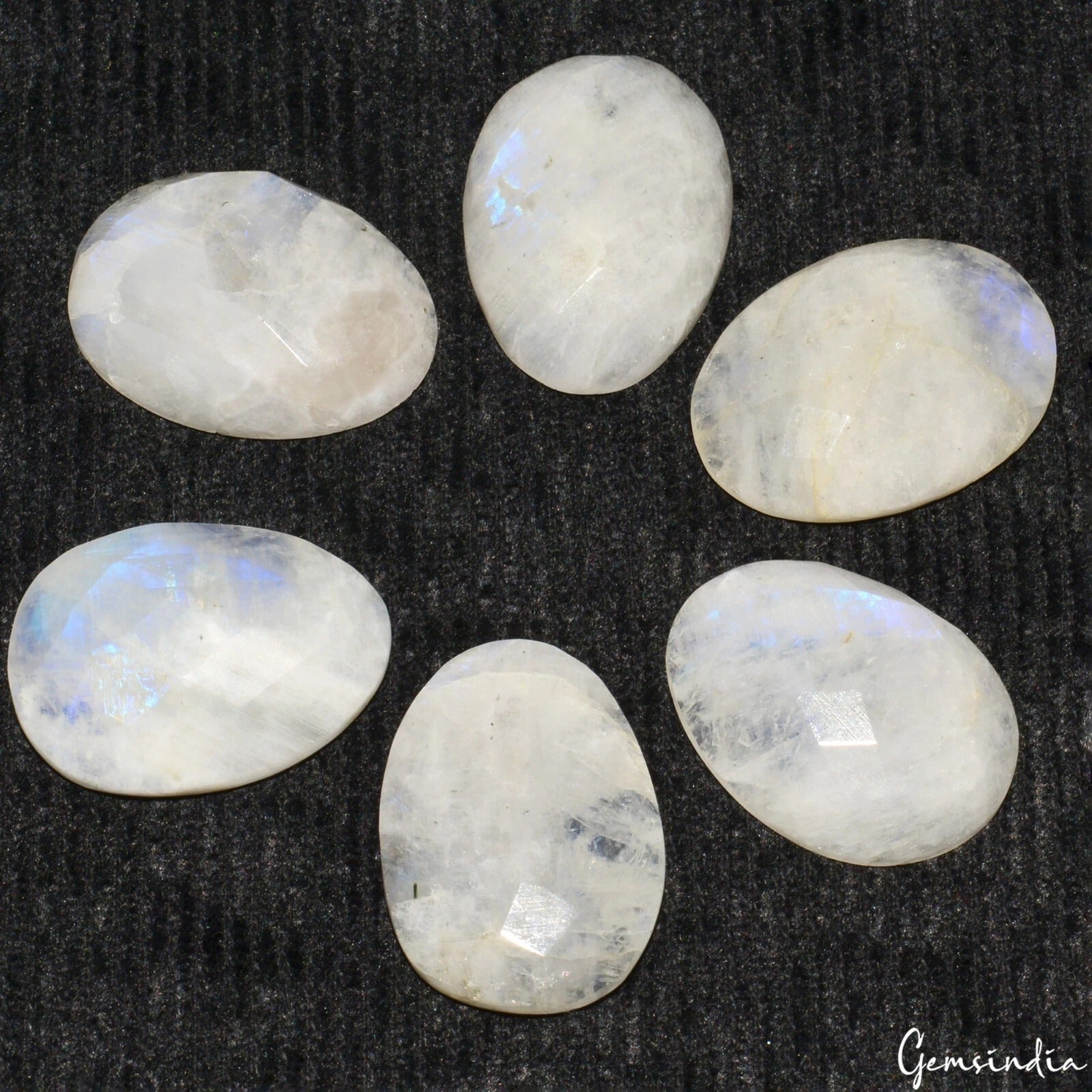 136.50 Cts/6 Pcs Natural Untreated Moonstone Fancy Calibrated 25x8mm Loose Gems