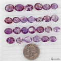 Amethyst Lot, Loose Gemstone, Untreated, Purple — 26 Pieces, 10mm to 14mm, 154 Ct, Brazil