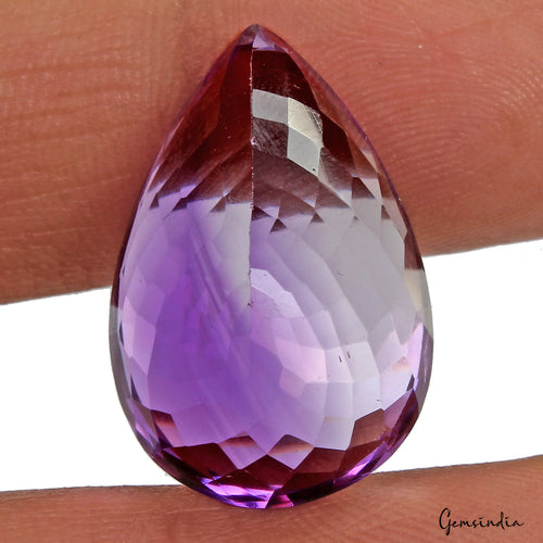 Amethyst Loose Gemstone, Untreated, Purple — 24 x 15 x 11mm, 25.50 Ct