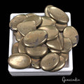 Pyrite Lot, Cabochon, Untreated, Gold — 29 Pieces, 29mm to 37mm, 1500 Ct