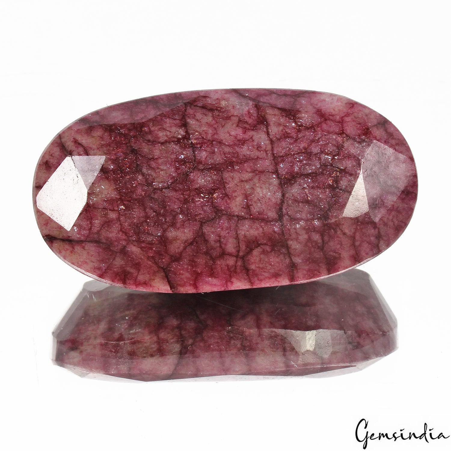 220 Ct Natural Pink Red USA Beryl Bixbite Oval Faceted Cut Earth Mined Loose Gem