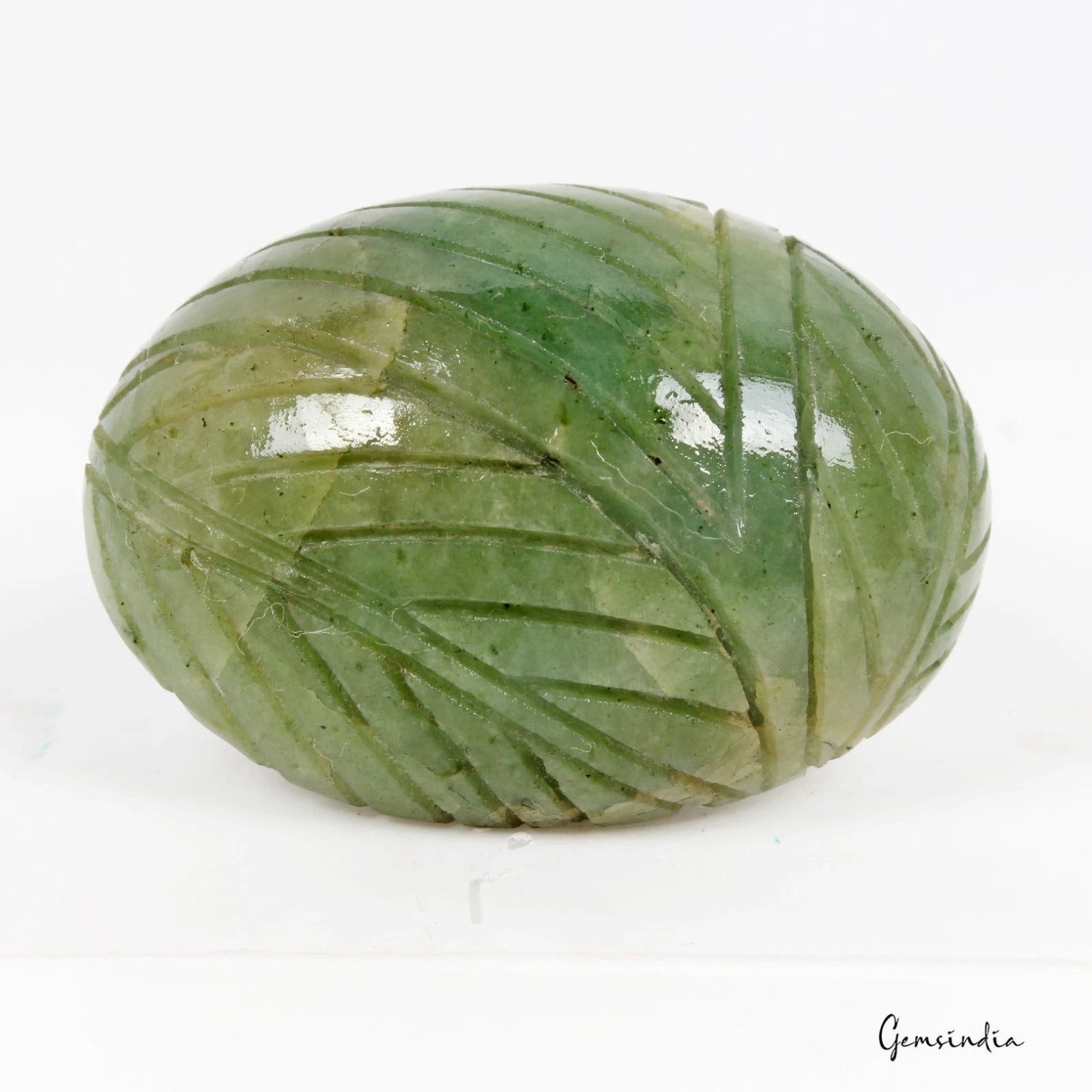 Emerald Loose Gemstone, Oval Cut, Green — 48x36x20mm, 245.00 Ct, Brazil