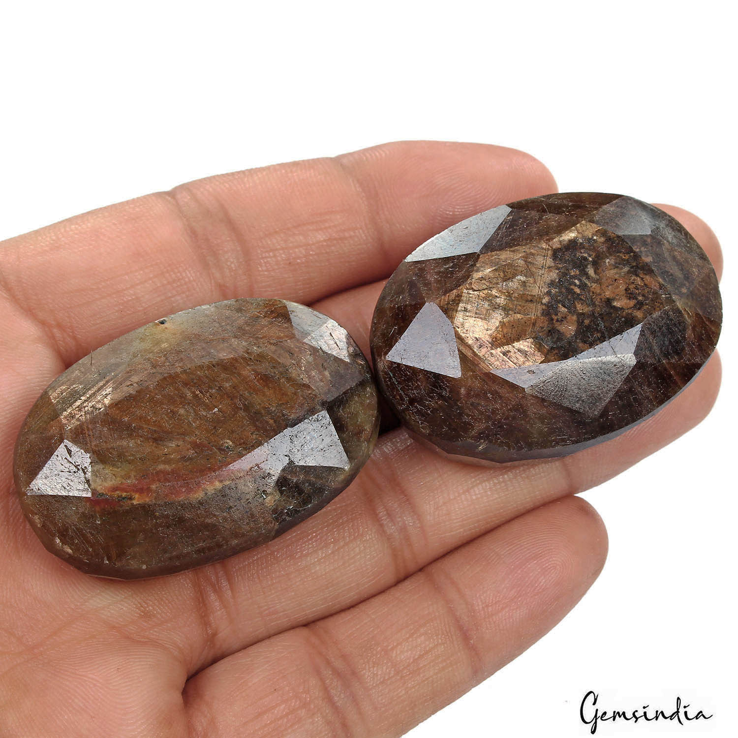 540 Ct Natural Untreated Brown Sapphire Oval Cut Faceted Earth Mined Huge Gems