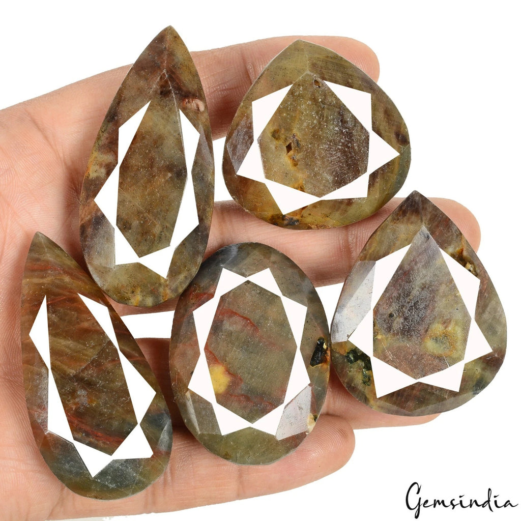 Sapphire Lot, Loose Gemstone, Untreated, Brown — 5 Pieces, 39mm to 57mm, 1380 Ct