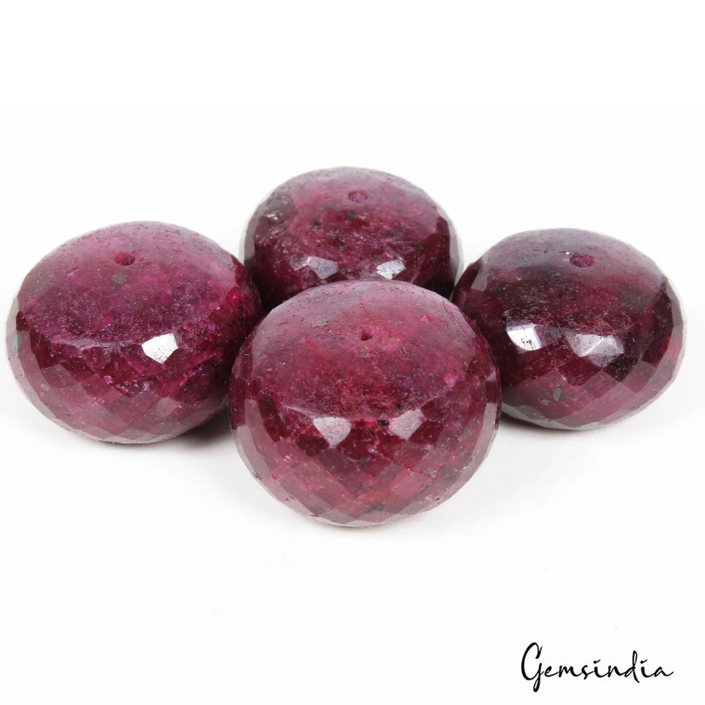 Ruby Beaded Strand, Red — 27mm, 740 Ct, Africa