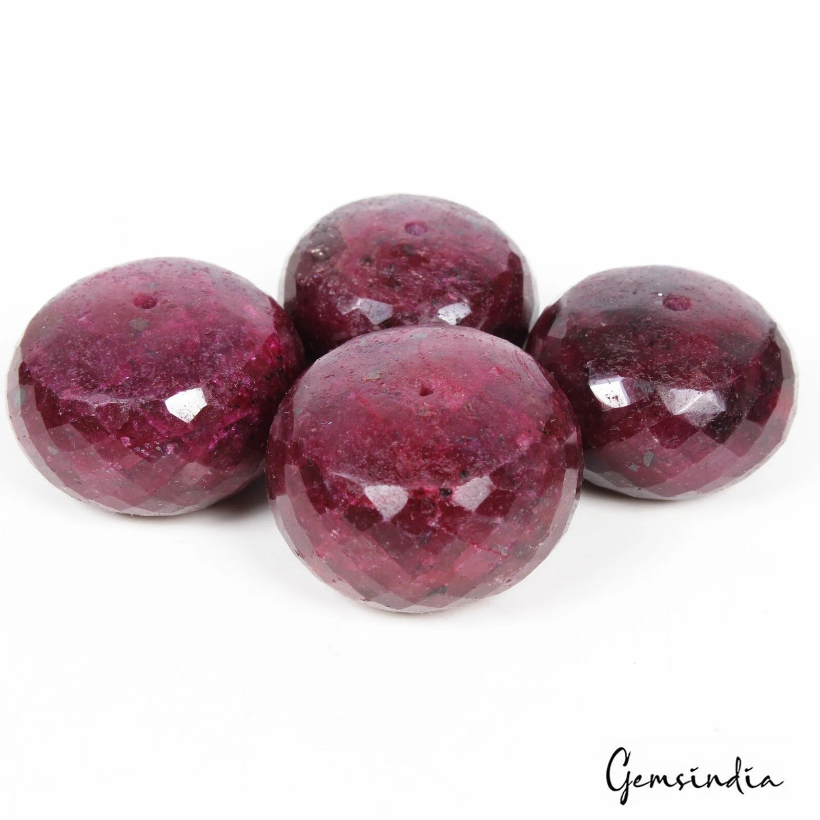 Ruby Beaded Strand, Red — 27mm, 740 Ct, Africa