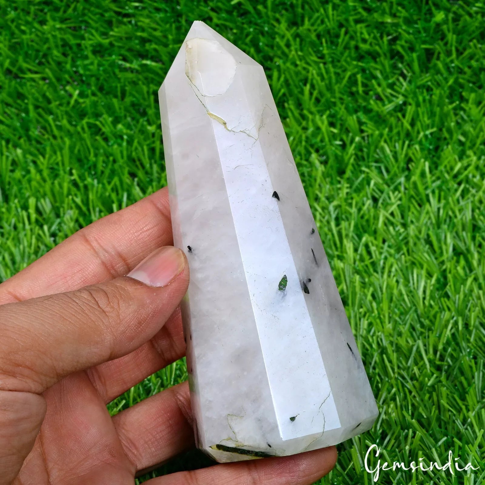 Tourmaline Carving, Untreated, Black — 5x1.75 Inches, 0.34 Kg (1700 Ct), Madagascar