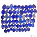 2000 Ct/59 Pcs Natural Blue Lapis Lazuli With Gold Flecks Mix Cab Wholesale Gems