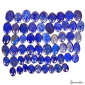 Lapis Lazuli Lot, Cabochon, Blue — 59 Pieces, 22mm to 37mm, 2000 Ct, Afghanistan