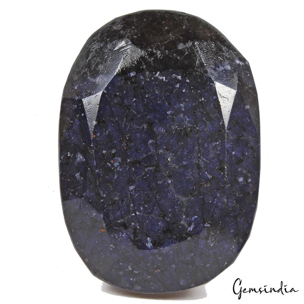Blue Sapphire Loose Gemstone, Color Enhanced — 98 x 70 x 42 mm, 3270 Ct, Africa