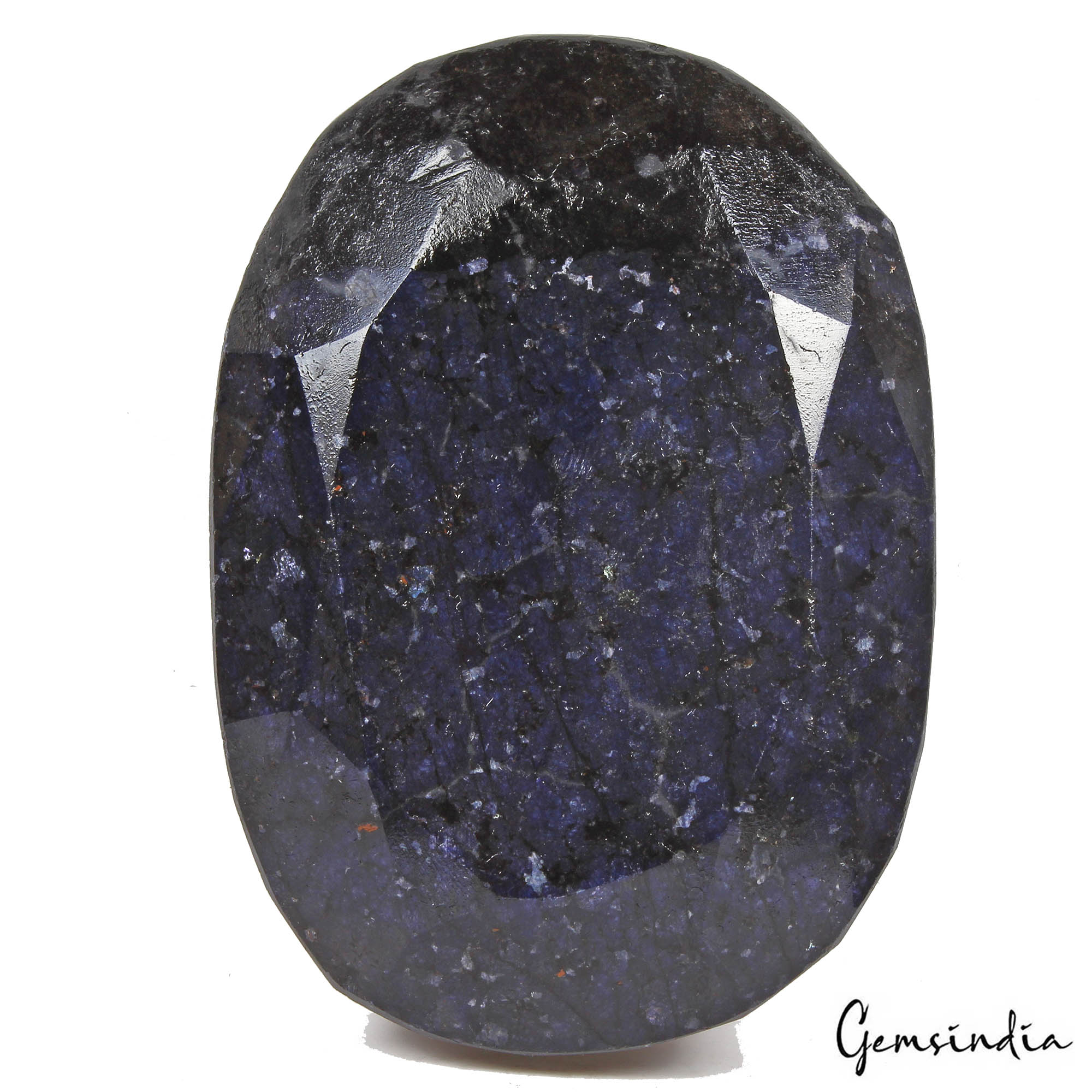 Blue Sapphire Loose Gemstone, Color Enhanced — 98 x 70 x 42 mm, 3270 Ct, Africa