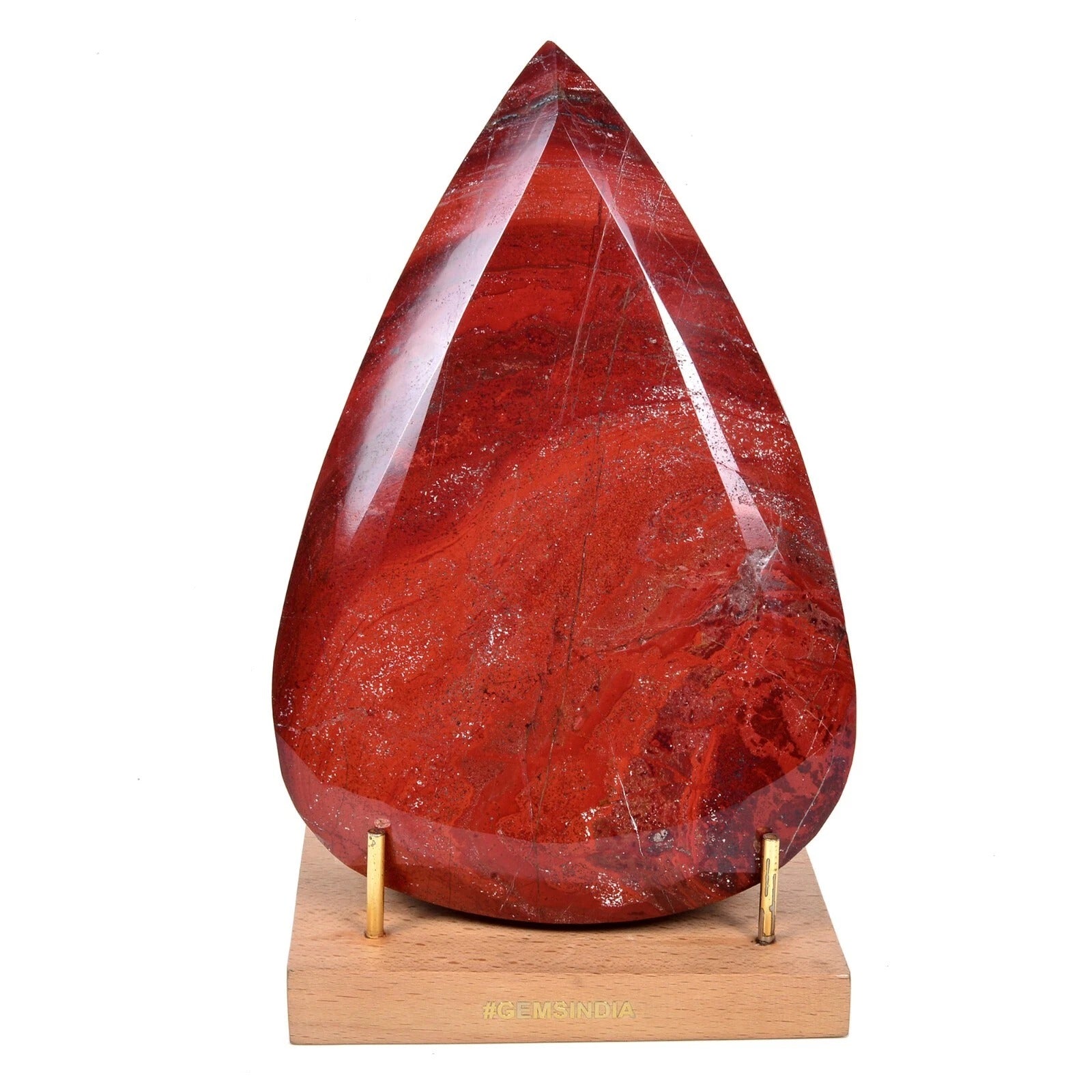 Red Jasper Loose Gemstone, Untreated — 8.3x5.5x3.4 Inch, 15800 Ct (3.16 Kg), Madagascar