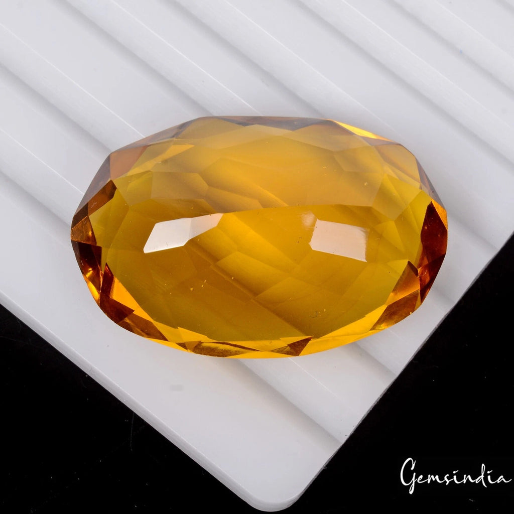 Tourmaline Loose Gemstone, Orange — 38x25x15mm, 87.25 Ct, India